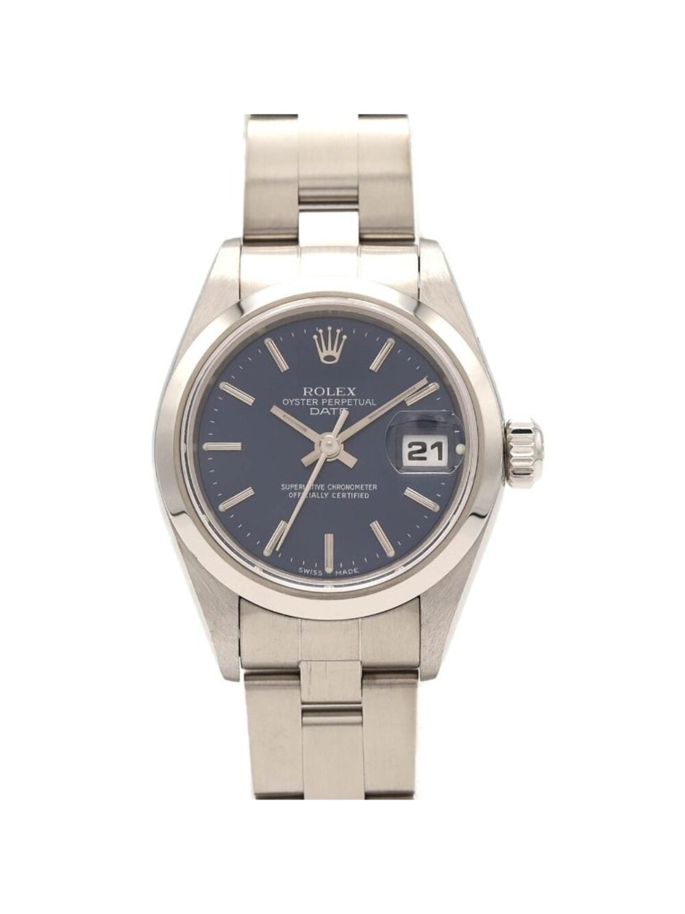 Rolex Oyster Perpetual Date SS Automatic Watch